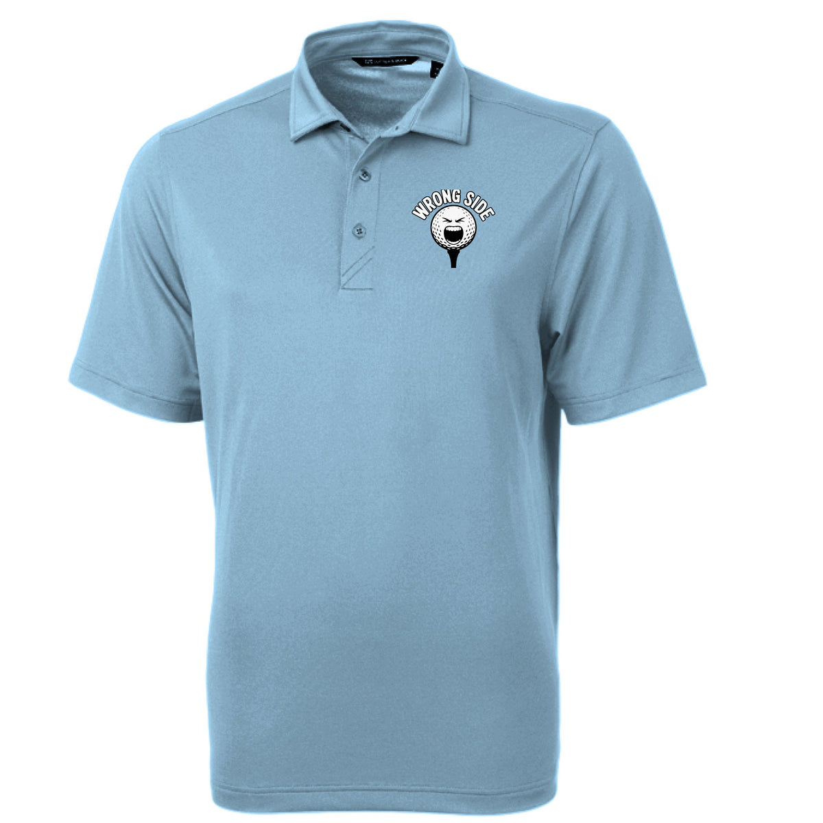WS Logo Cutter & Buck Virtue Eco Piqué men's polo shirt with sustainable fabric and UV protection