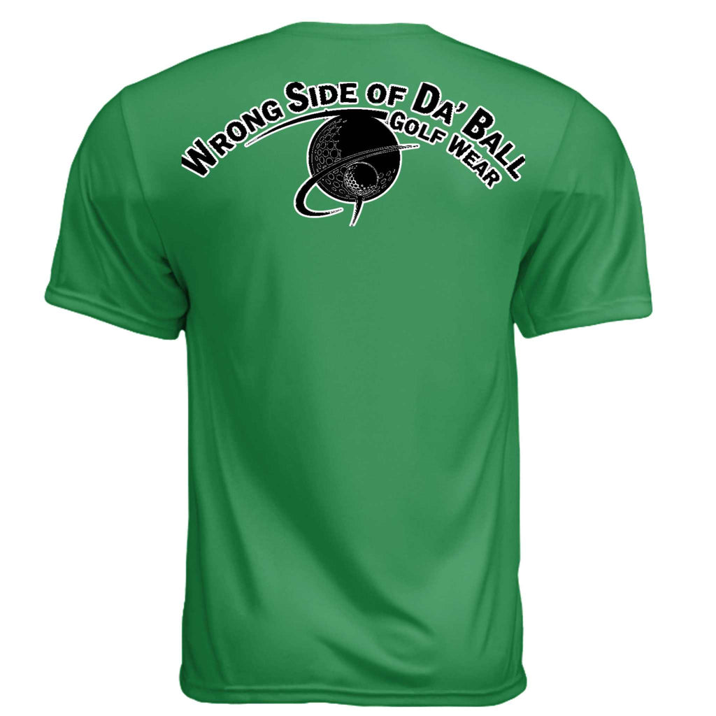 Men wearing Sweet Swing T Shirt, a moisture-wicking, UV-protective sports tee for outdoor activities