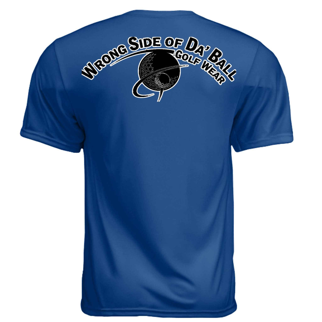 Men wearing Sweet Swing T Shirt in outdoor sports setting, showcasing moisture-wicking and UV protection features