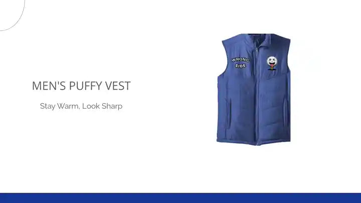 Men's Puffy Vest by@Outfy